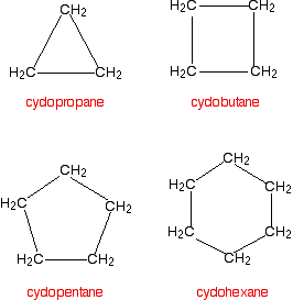 Cycloalkane rings from www.chemguide.co.uk