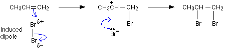 Electrophilic Addition Unsymmetrical Alkenes And Bromine